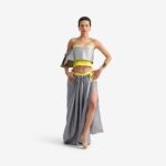 Butterfly skirt - This organza and raw silk skirt