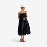 Caterpillar Dress Black