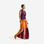 Caterpillar Vest Deep purple - This cotton vest features a modern design with a short front and elongated back, creating a dynamic silhouette that adds volume and dimension.