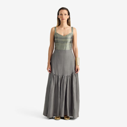 Butterfly Dress Olive Green