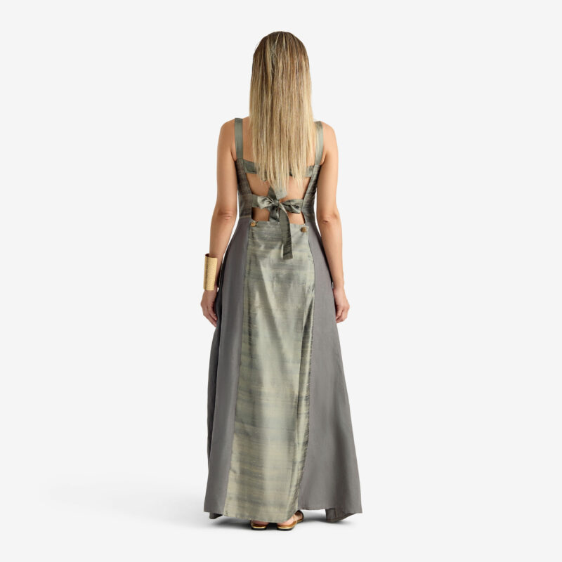 Butterfly Dress Olive Green - Image 3