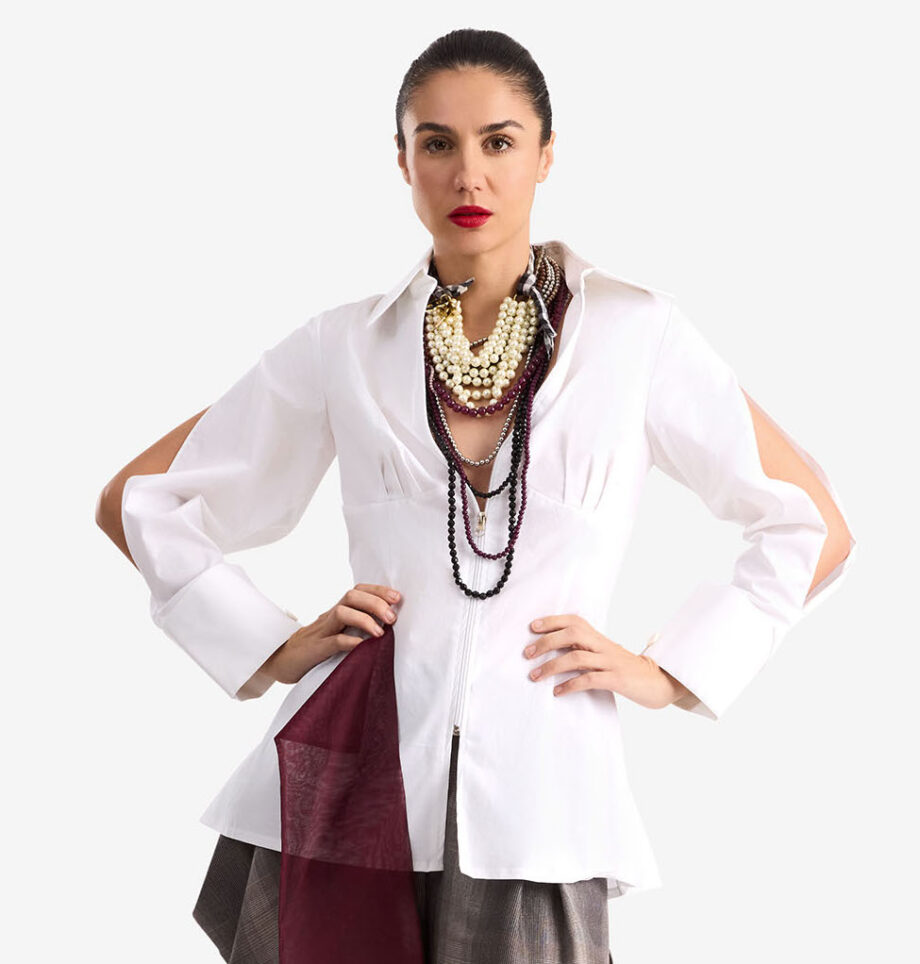 Dramatic poplin shirt